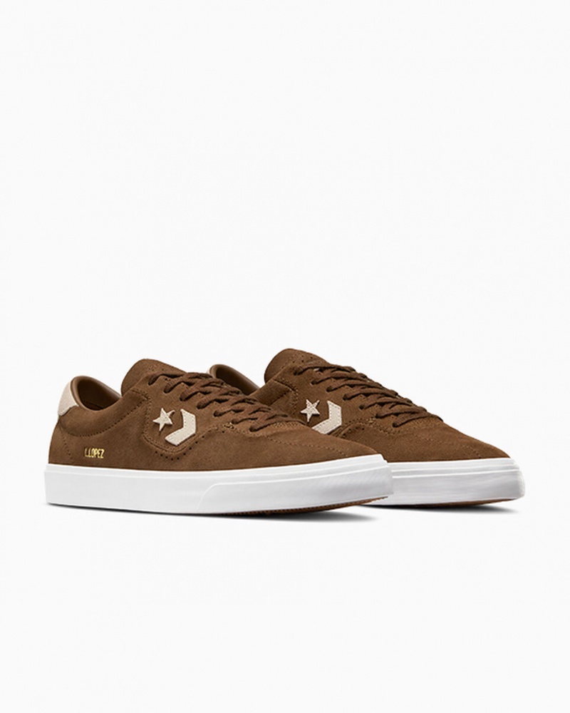 Converse CONS Louie Lopez Pro Velúr Barna | 925JBPOMN