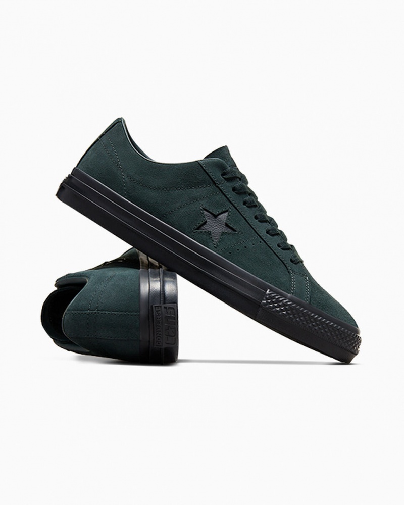 Converse CONS One Star Pro Zöld Fekete Fekete | 936BFXSOV