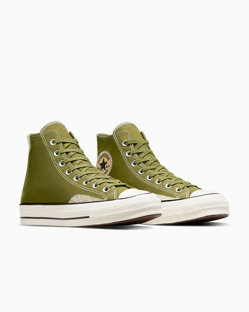 Converse Chuck 70 Crafted Ollie Patch Zöld Zöld | 175XWFQRV