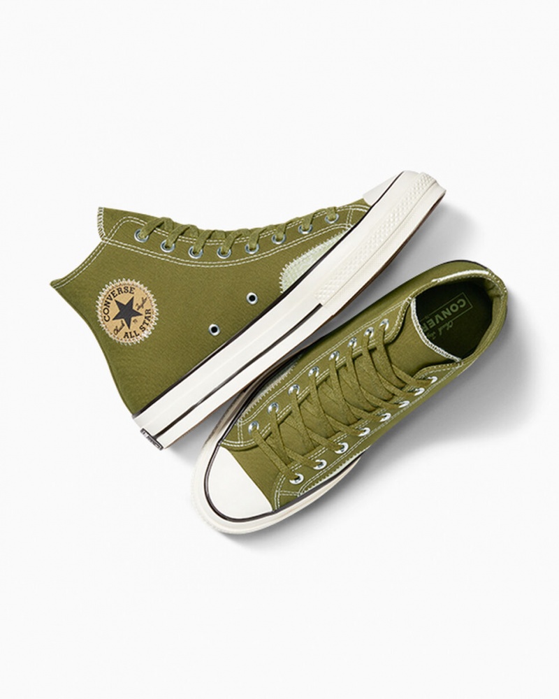 Converse Chuck 70 Crafted Ollie Patch Zöld Zöld | 175XWFQRV