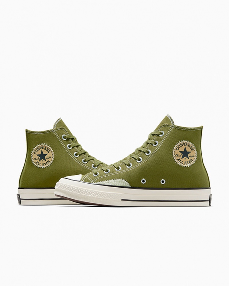 Converse Chuck 70 Crafted Ollie Patch Zöld Zöld | 175XWFQRV