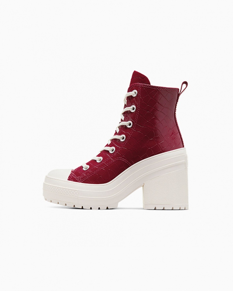 Converse Chuck 70 De Luxe Heel Embossed Cabernet / Cabernet / Egret | 723RAHNWM