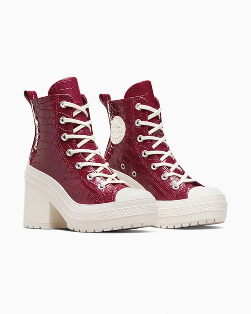 Converse Chuck 70 De Luxe Heel Embossed Cabernet / Cabernet / Egret | 723RAHNWM