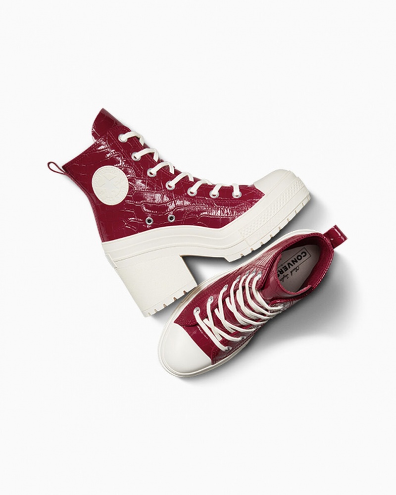 Converse Chuck 70 De Luxe Heel Embossed Cabernet / Cabernet / Egret | 723RAHNWM