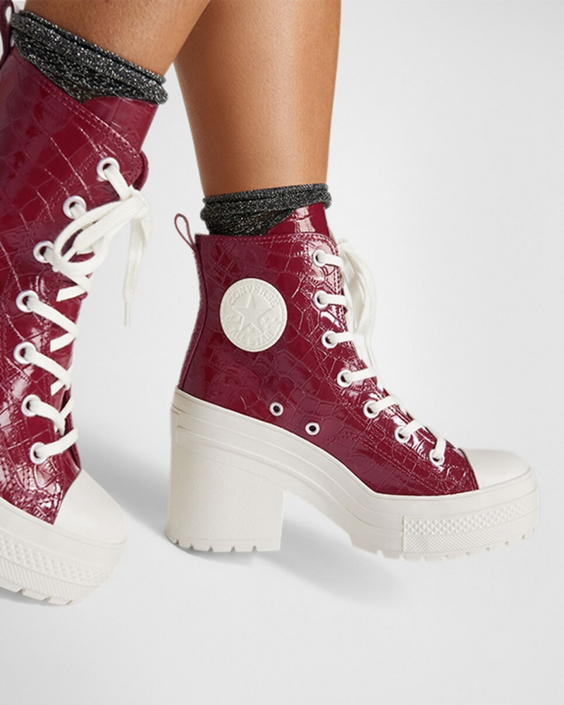 Converse Chuck 70 De Luxe Heel Embossed Cabernet / Cabernet / Egret | 723RAHNWM