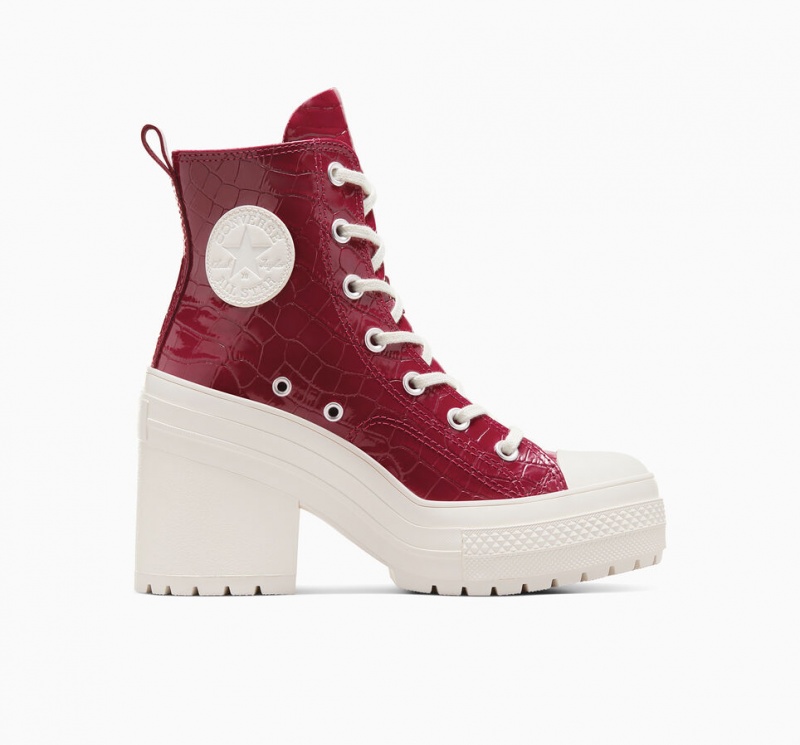 Converse Chuck 70 De Luxe Heel Embossed Cabernet / Cabernet / Egret | 723RAHNWM