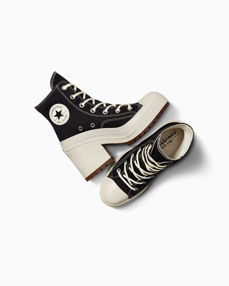 Converse Chuck 70 De Luxe Heel Fekete | 126KNORMF