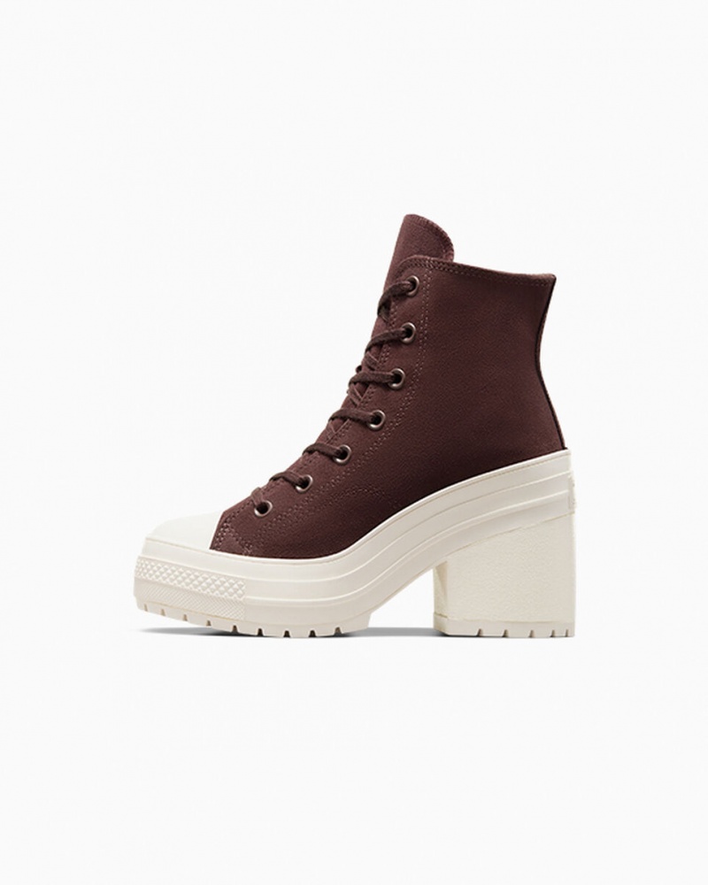 Converse Chuck 70 De Luxe Heel Velúr Barna | 403KNHTYD