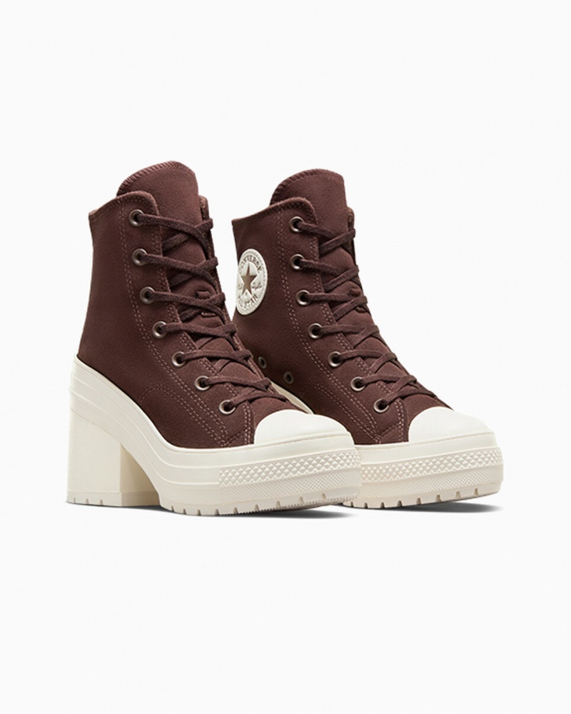 Converse Chuck 70 De Luxe Heel Velúr Barna | 403KNHTYD