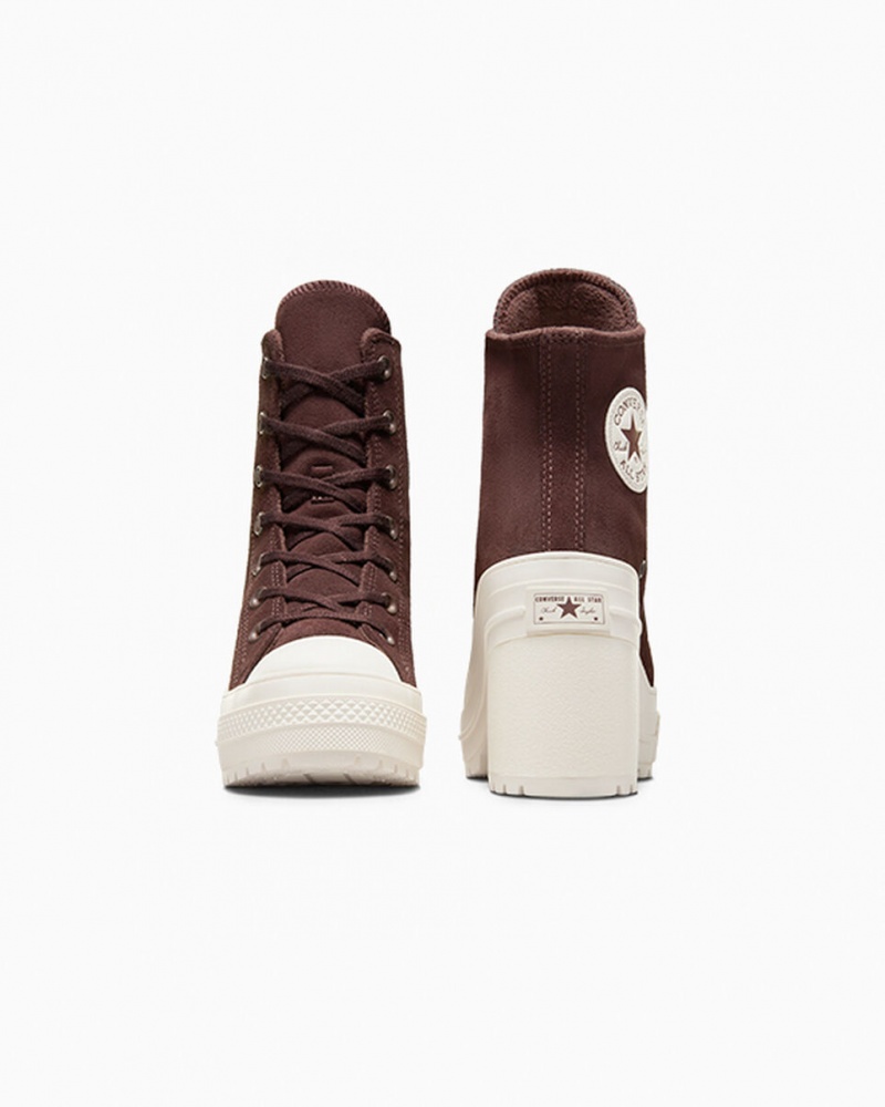 Converse Chuck 70 De Luxe Heel Velúr Barna | 403KNHTYD