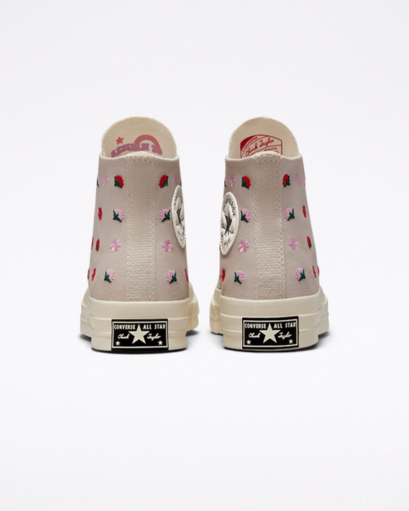 Converse Chuck 70 Floral Embroidery Desert Sand / Egret | 135YSDKHA