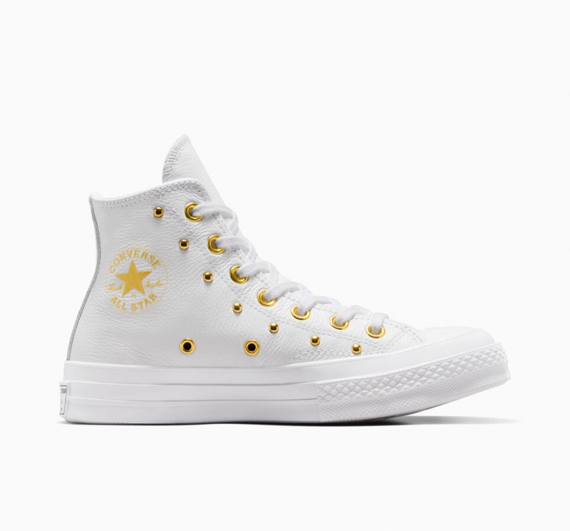 Converse Chuck 70 Star Studded Fehér Fehér Arany | 502KEDHYB