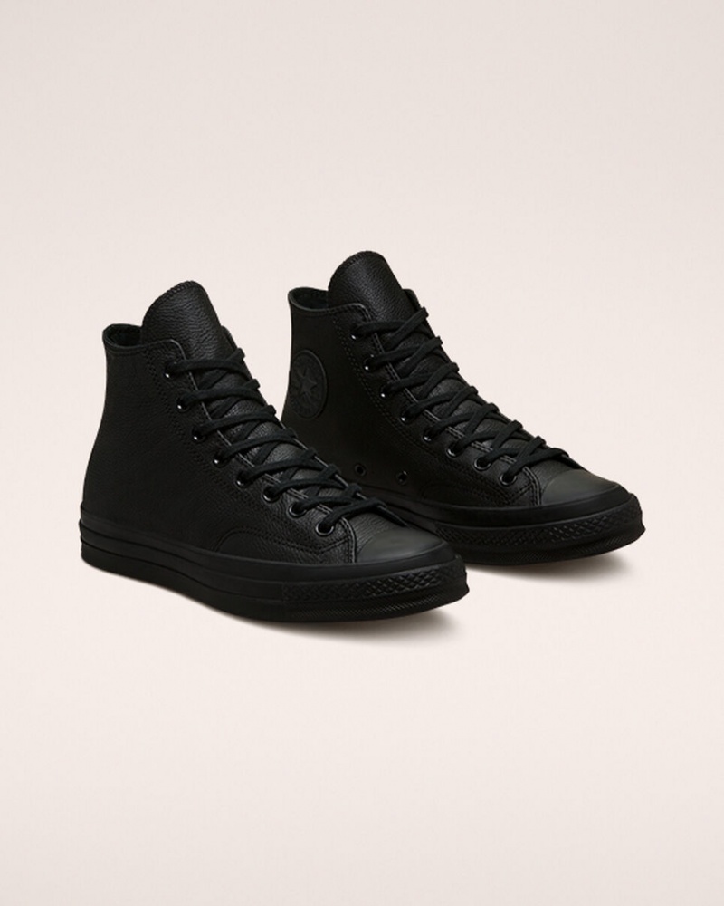 Converse Chuck 70 Tonal Bőr Fekete Fekete Fekete | 015KEPWDH