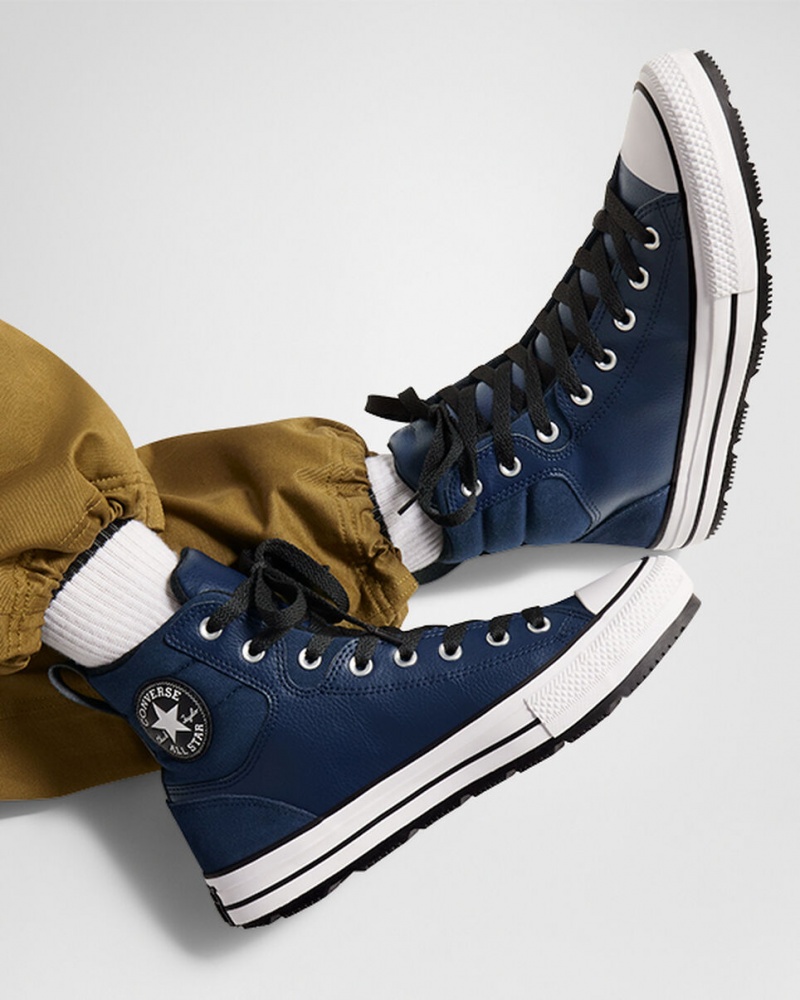 Converse Chuck Taylor All Star Berkshire Boot Obszidián Fekete Fehér | 438ABTDRG