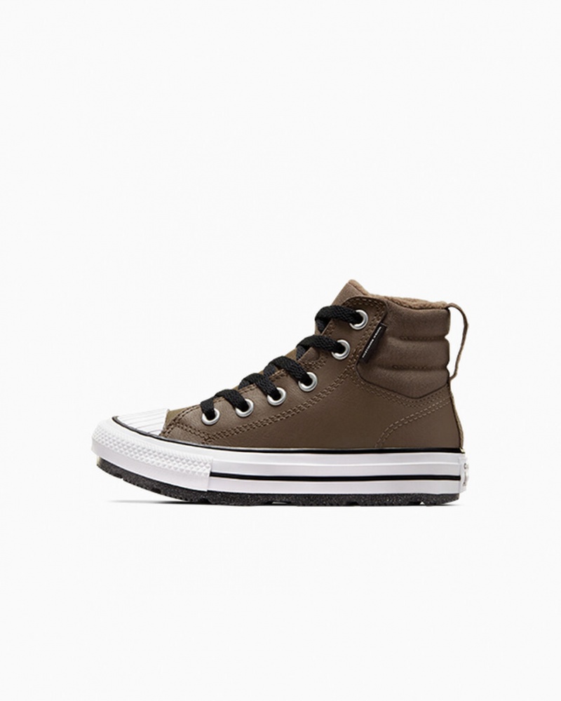 Converse Chuck Taylor All Star Berkshire Boot Bőr Fekete Fehér | 475FLTGSH