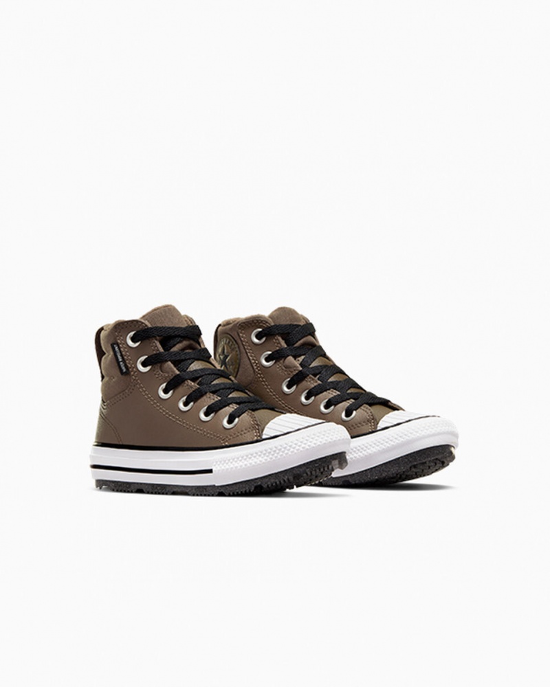 Converse Chuck Taylor All Star Berkshire Boot Bőr Fekete Fehér | 475FLTGSH