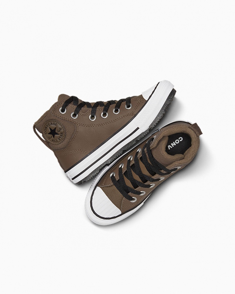 Converse Chuck Taylor All Star Berkshire Boot Bőr Fekete Fehér | 475FLTGSH