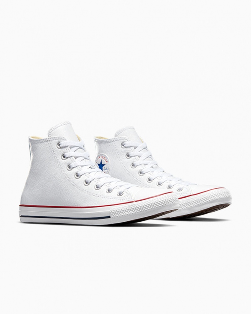 Converse Chuck Taylor All Star Bőr Fehér | 965QYIZGR