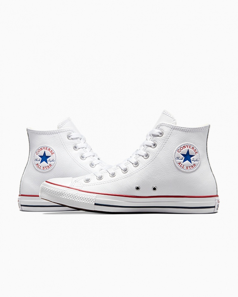 Converse Chuck Taylor All Star Bőr Fehér | 965QYIZGR