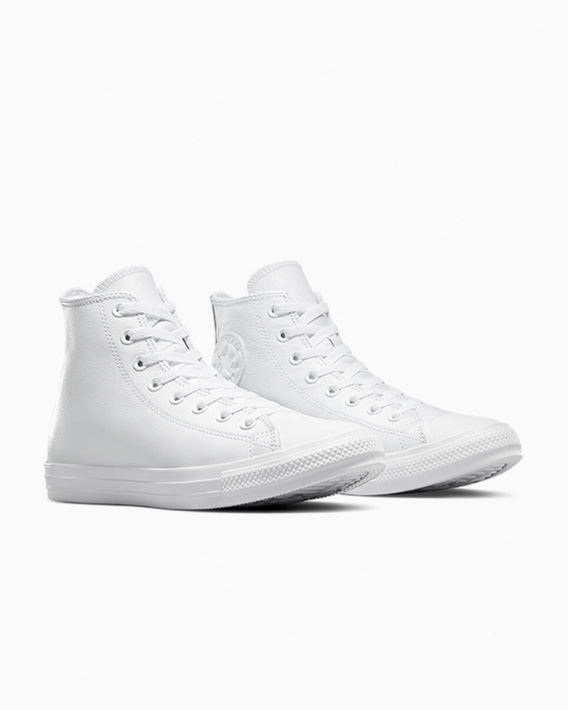 Converse Chuck Taylor All Star Bőr Fehér | 381NHQETA