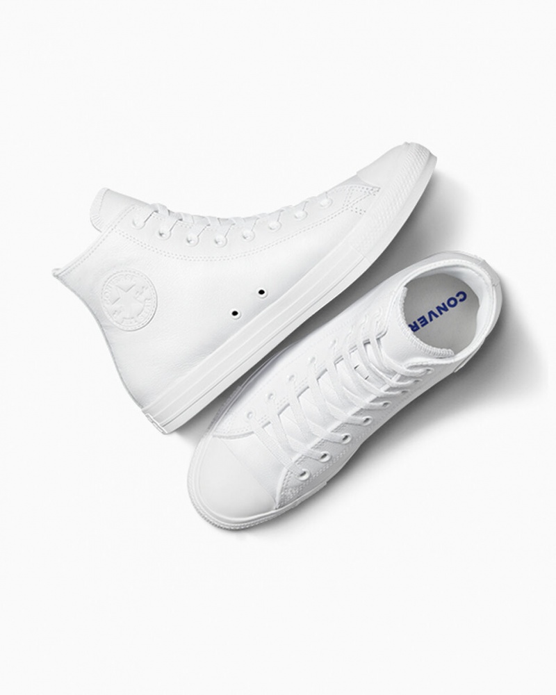 Converse Chuck Taylor All Star Bőr Fehér | 381NHQETA