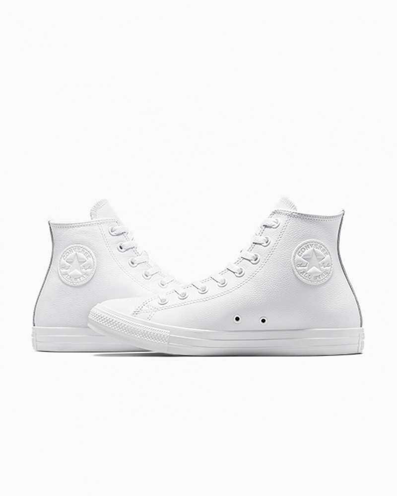 Converse Chuck Taylor All Star Bőr Fehér | 381NHQETA