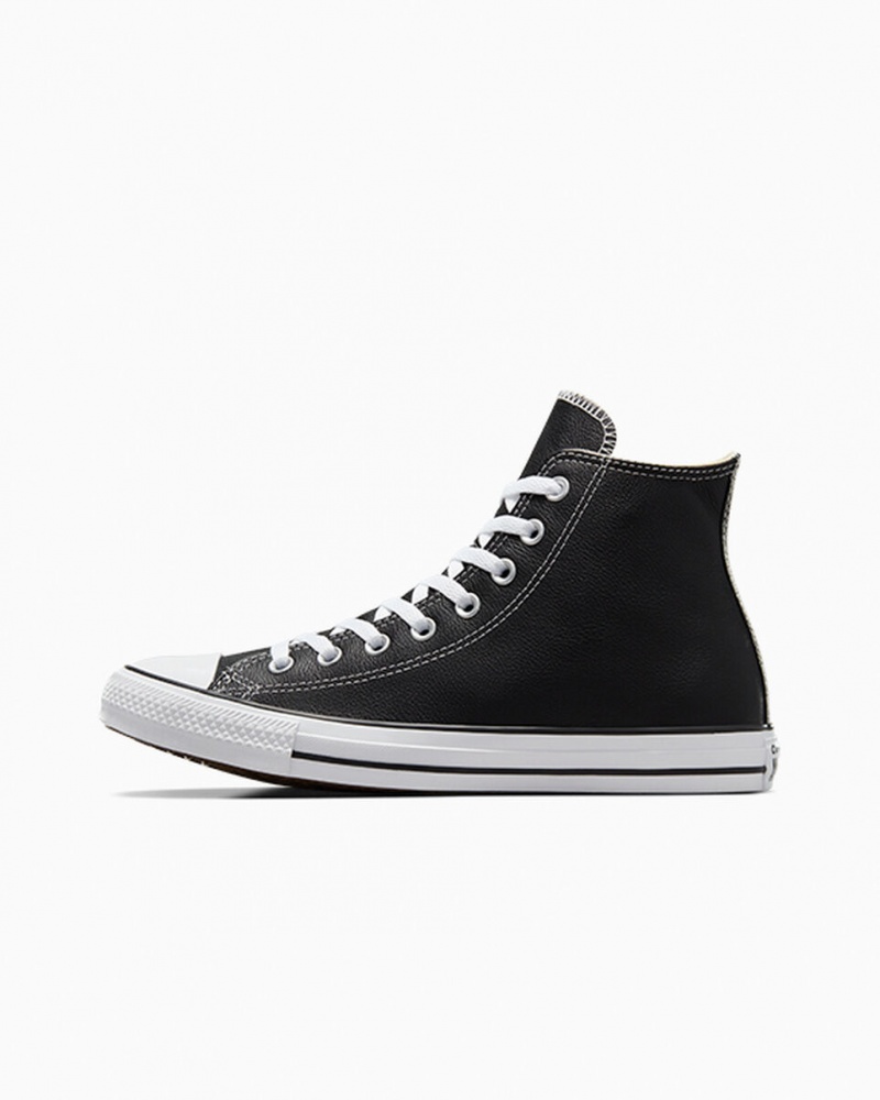 Converse Chuck Taylor All Star Bőr Fekete | 275PAWVMD