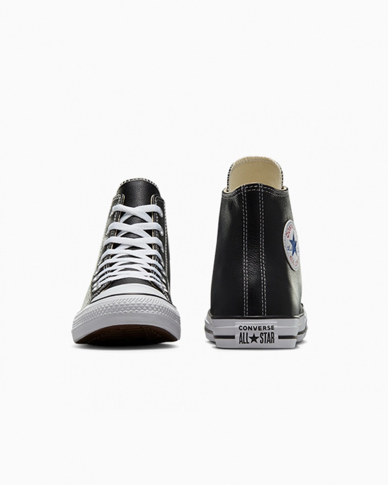 Converse Chuck Taylor All Star Bőr Fekete | 275PAWVMD