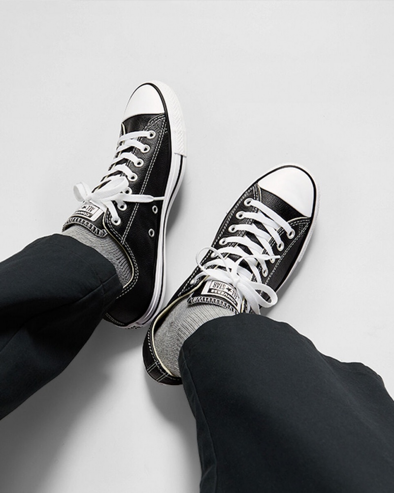 Converse Chuck Taylor All Star Bőr Fekete | 520JEKIPU