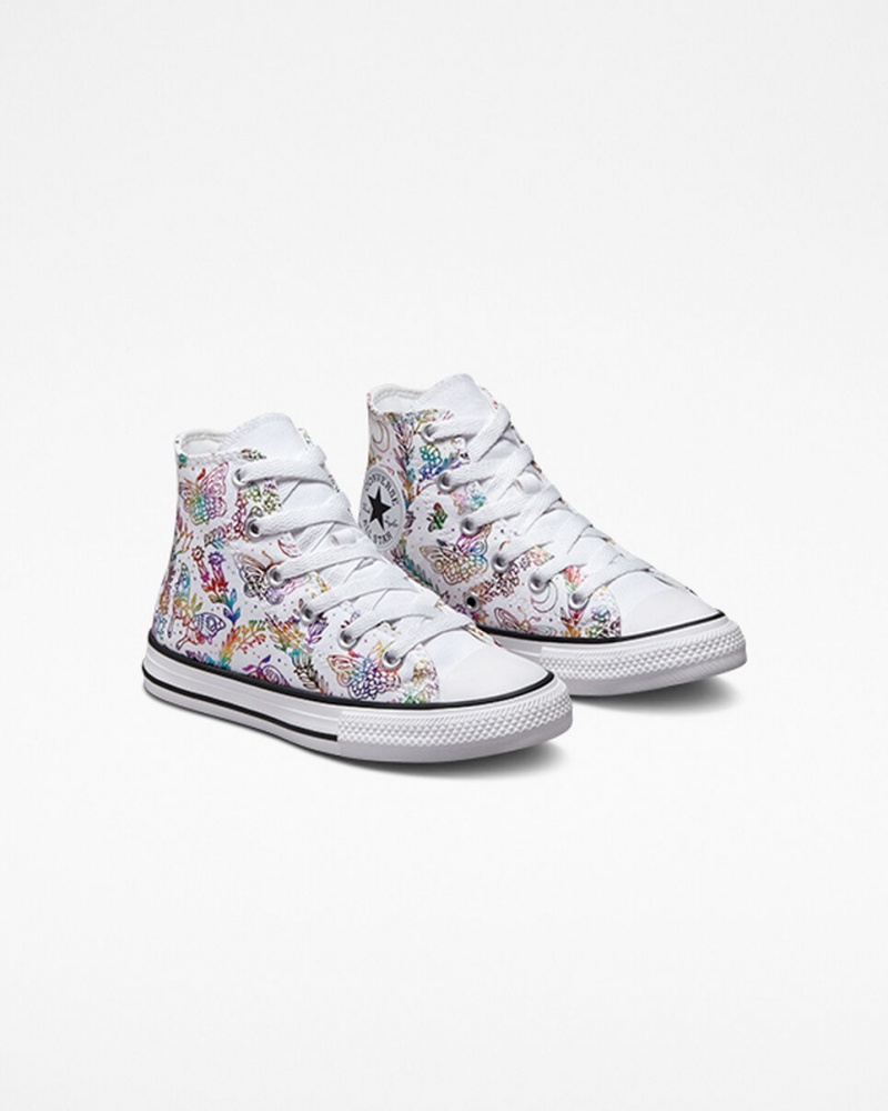 Converse Chuck Taylor All Star Butterfly Shine Fehér Rózsaszín Lila Kék | 512EPBQXY