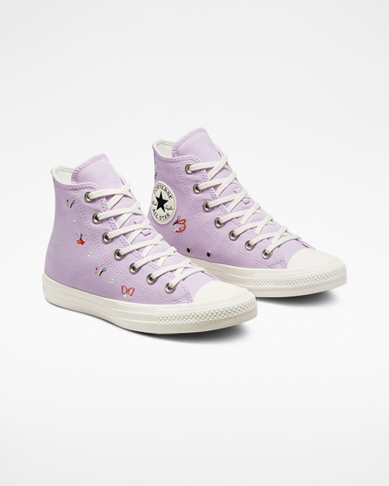 Converse Chuck Taylor All Star Butterfly Wings Fekete | 574JOVNRC