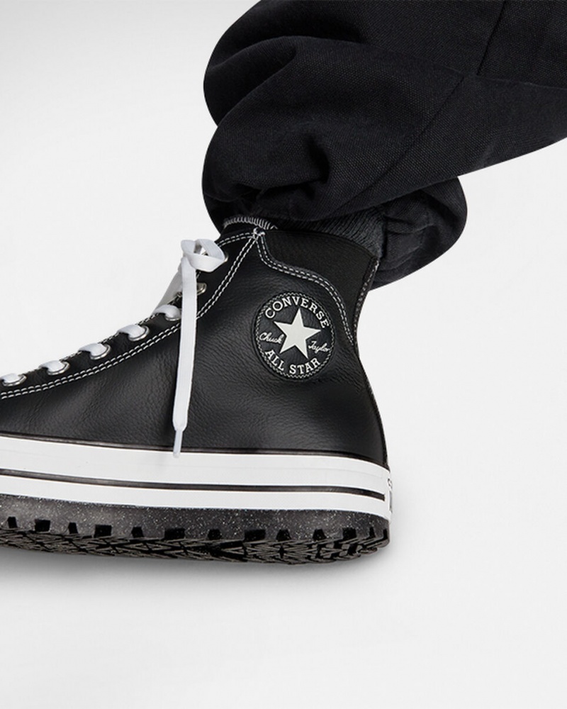 Converse Chuck Taylor All Star City Trek Vízálló Boot Fekete Fehér Titán | 943ZKJGDV