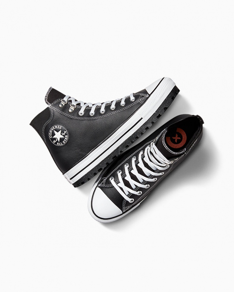 Converse Chuck Taylor All Star City Trek Vízálló Boot Fekete Fehér Titán | 943ZKJGDV