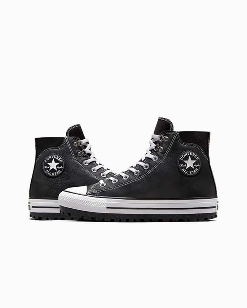 Converse Chuck Taylor All Star City Trek Vízálló Boot Fekete Fehér Titán | 943ZKJGDV