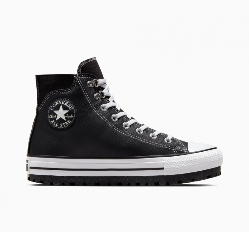 Converse Chuck Taylor All Star City Trek Vízálló Boot Fekete Fehér Titán | 943ZKJGDV