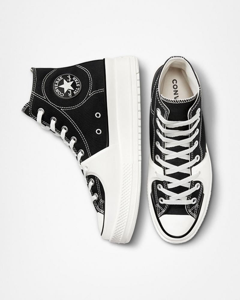 Converse Chuck Taylor All Star Construct Fekete Fehér | 517WXMLBU