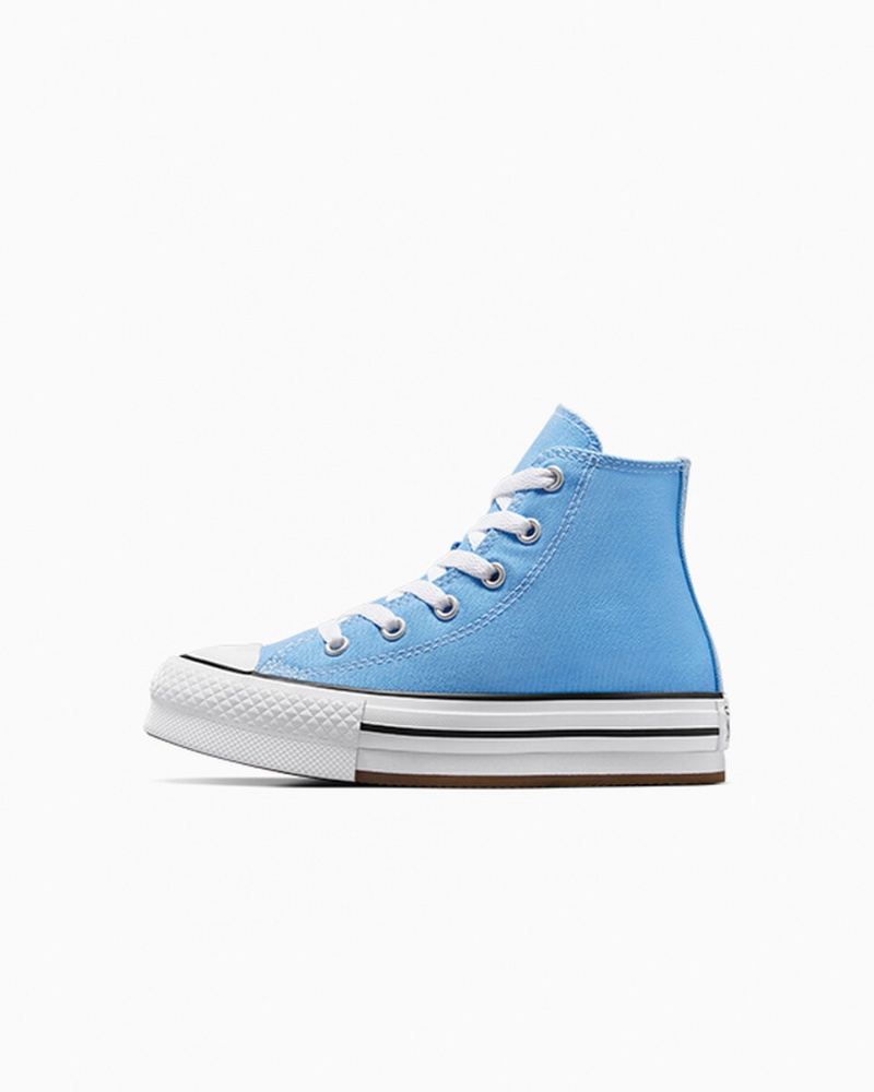 Converse Chuck Taylor All Star EVA Lift Platform Seasonal Color Kék Fehér Fekete | 071OUCBHA