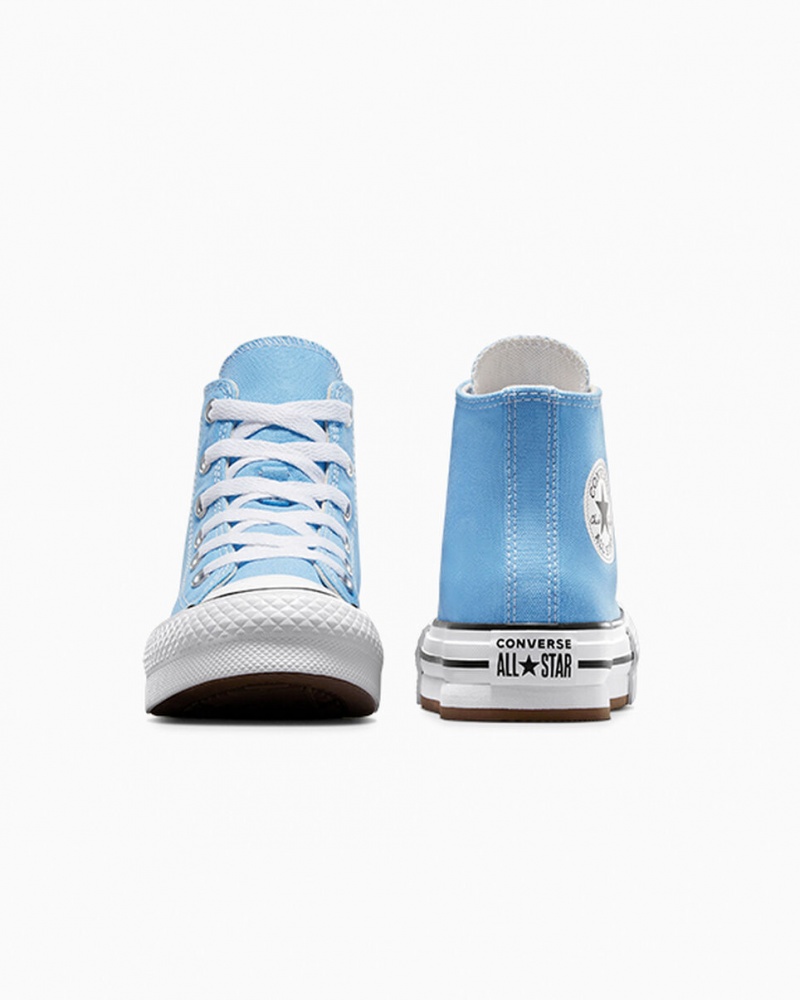 Converse Chuck Taylor All Star EVA Lift Platform Seasonal Color Kék Fehér Fekete | 071OUCBHA