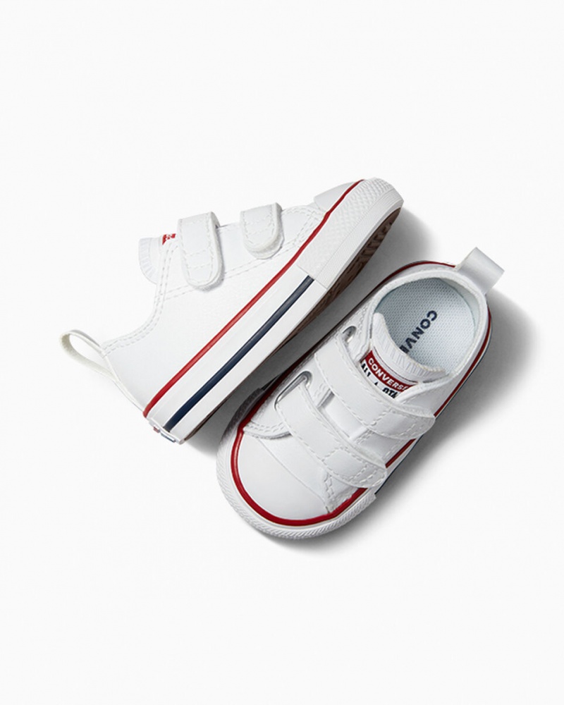 Converse Chuck Taylor All Star Easy-On Bőr Fehér | 483IOEJMX