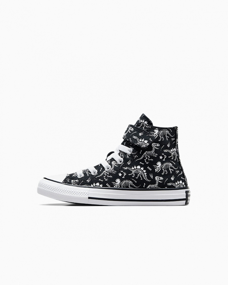 Converse Chuck Taylor All Star Easy-On Dinos Fekete Fehér Fehér | 570QPHXCK