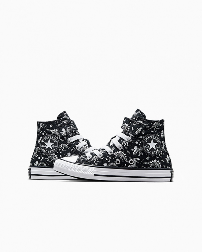 Converse Chuck Taylor All Star Easy-On Dinos Fekete Fehér Fehér | 570QPHXCK