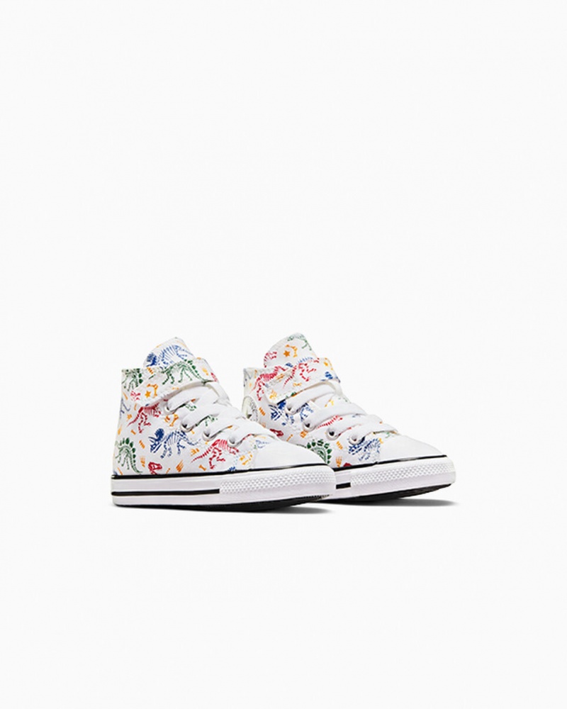 Converse Chuck Taylor All Star Easy-On Dinos Fehér Piros Zöld | 405HSPNMZ