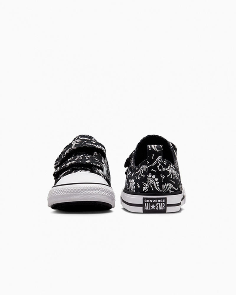 Converse Chuck Taylor All Star Easy-On Dinos Fekete Fehér Fehér | 261YZIMDB