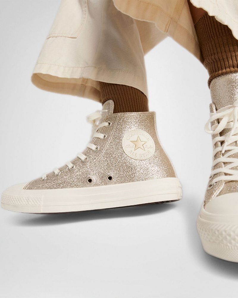 Converse Chuck Taylor All Star Glitter Világos Arany | 784GHQXBN