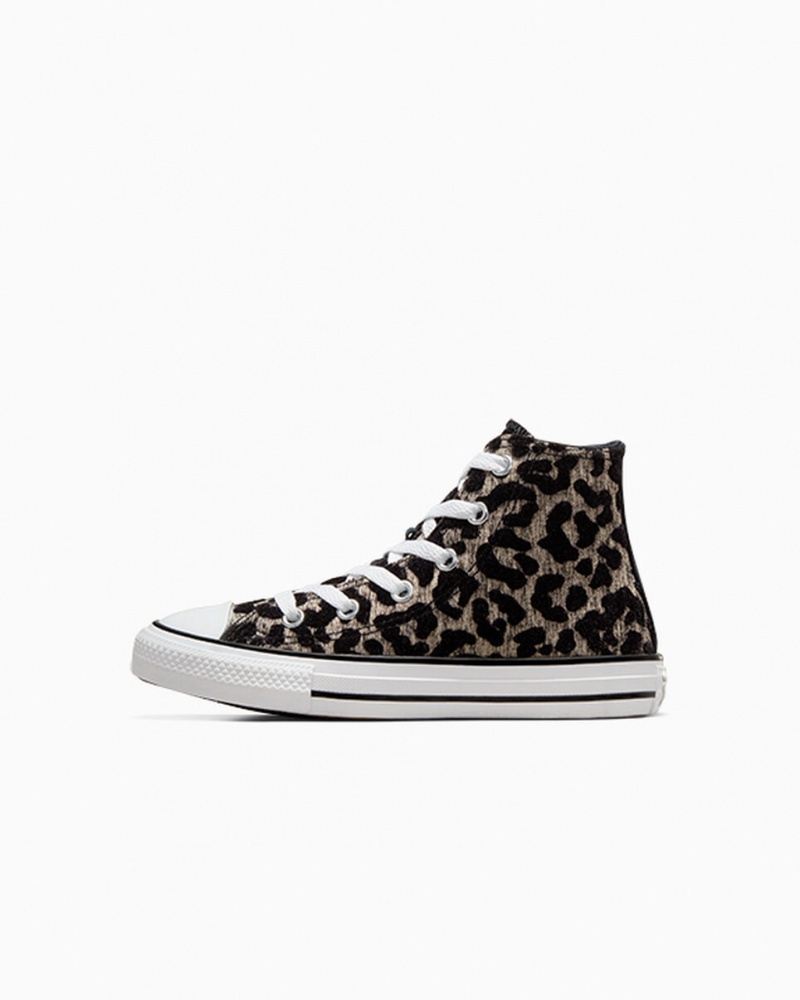 Converse Chuck Taylor All Star Leopard Világos Fekete Fehér | 159BAWZYR