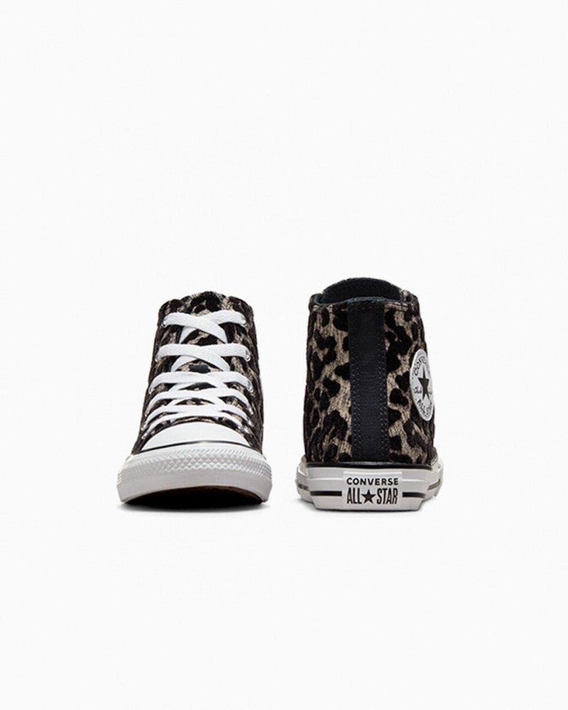 Converse Chuck Taylor All Star Leopard Világos Fekete Fehér | 159BAWZYR