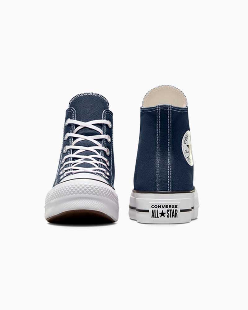 Converse Chuck Taylor All Star Lift Platform Sötétkék Fehér Fekete | 594MTLBNC