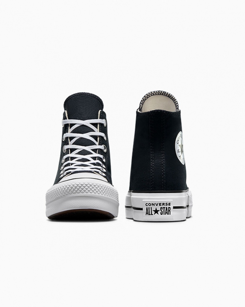 Converse Chuck Taylor All Star Lift Platform Fekete Fehér Fehér | 780IHVLJT