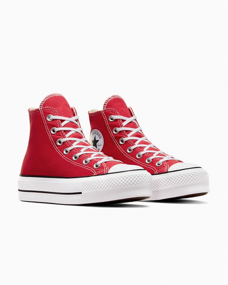 Converse Chuck Taylor All Star Lift Platform Piros Fehér Fekete | 905YQTGEF