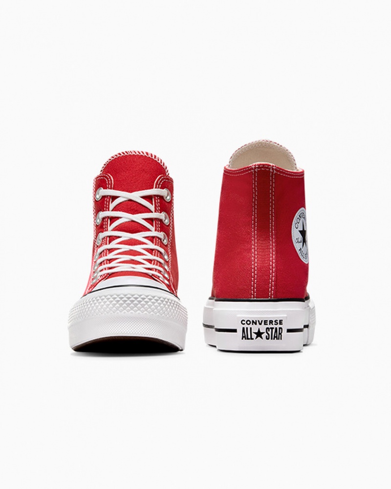 Converse Chuck Taylor All Star Lift Platform Piros Fehér Fekete | 905YQTGEF